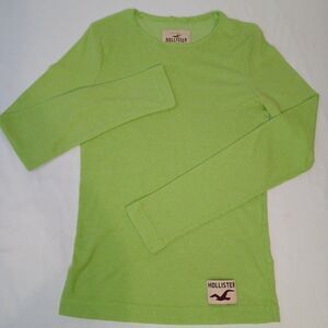 Y2K Hollister California Pacific Merchants Thermal Long Sleeve Top M Green